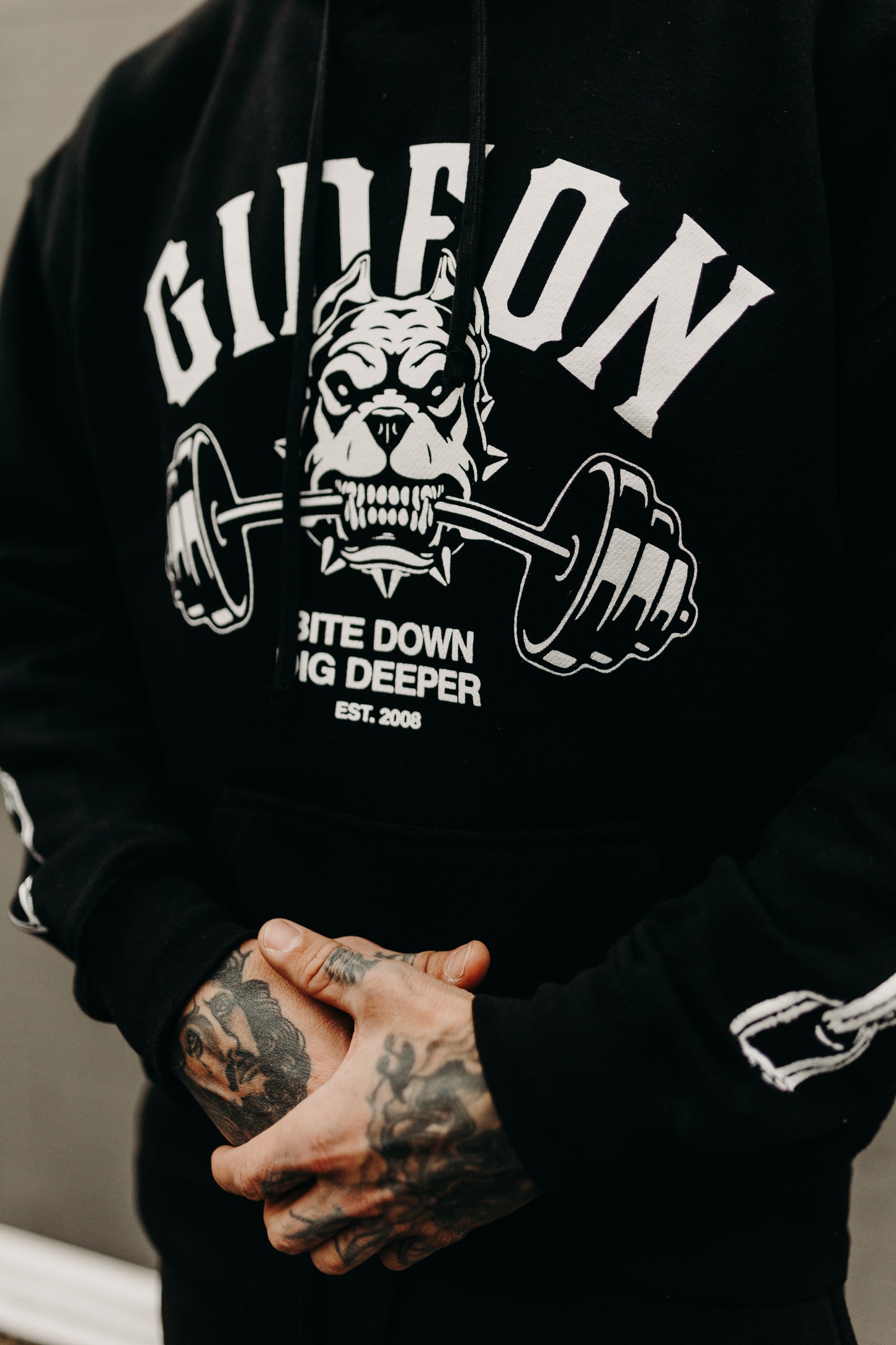 Bite Down Barbell Hoodie